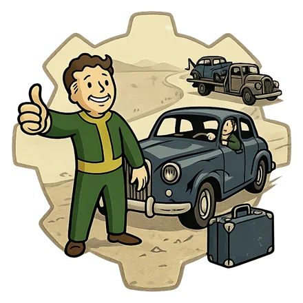代車を積んで現地へ駆けつけ